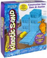 Кинетический песок Wacky-Tivities Kinetic Sand Construction Zone голубой + формочки 71417-2