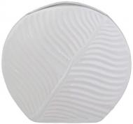 Ваза керамическая Eterna Флора Пальмовый лист 2905-29 29 см белая