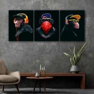 Набор для росписи по номерам Riviera Blanca Gangster Monkey 40x50 см 3 шт. ITR-099