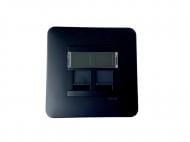 Розетка двойная с заземлением Efapel Latina IP20 черный матовый 4797612 SPM