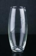 Ваза стеклянная эллипс Х070 10х26 см 26 см прозрачная