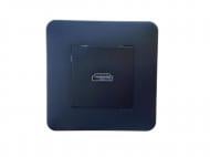 Розетка с заземлением Efapel Latina IP20 черный матовый 4743612 SPM