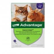 Капли Bayer для котов и кроликов Advantage 80 от блох 91001 (за 1 п-тку, 4 в уп.) шт. 0,8 мл
