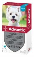 Краплі Bayer віл бліх та кліщів для собак 4-10кг Advantix (за 1 п-тку, 4 в уп.) арт.91008/10272 шт. 4 мл