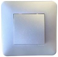 Вимикач перехресний одноклавішний Efapel Latina без підсвітки алюміній 4705112 SAL