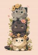 Набор для росписи по номерам Riviera Blanca Милые котики 28x40 см RB-1107