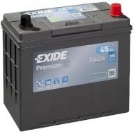 Аккумулятор автомобильный EXIDE Premium 45Ah 390A 12V «+» справа (EA456)