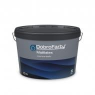 Фарба інтер'єрна латексна DobroFarb Mattlatex стійка до миття мат біла 1,4 кг