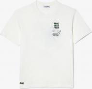 Футболка Lacoste TH0135-IMG р.р.S белый