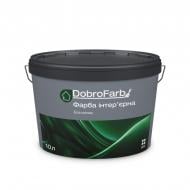 Краска интерьерная акриловая DobroFarb мат белая 14 кг