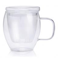 Чашка-заварник с двойной стенкой Finestra 300 мл 201-17 S&T