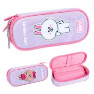 Пенал школьный мягкий PH-30 Line Friends Always Together 533759 YES синий с принтом