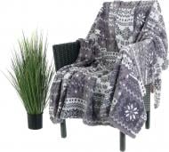 Плед Basic NY Snow-Flakes 150x190 см сірий La Nuit