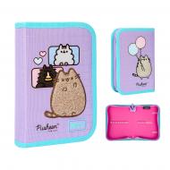 Пенал школьный твердый одинарный без клапана HP-02 Pusheen Summer 533720 YES фиолетовый с рисунком