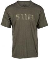 Футболка 5.11 Tactical Legacy Topo Fill Tee р. L [223] Military Green Heather