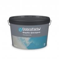 Краска фасадная акриловая DobroFarb атмосферостойкая мат белая 7 кг