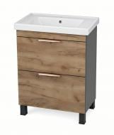 Тумба на ножках Сансервіс "Каталония-70" с умывальником "New line 70" дерево