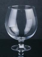 Ваза стеклянная коньячка 24 см 24 см прозрачная