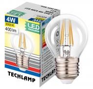 Лампа светодиодная Techlamp Classic P45 4 Вт E27 3000 К 220 В прозрачная