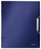 Папка с разделителем страниц на резинке Style PP титановая синяя 39950069 Leitz