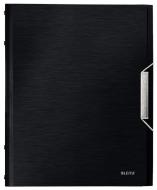 Папка з розділювачами сторінок на резинці Style PP сатінова чорна 39950094 Leitz