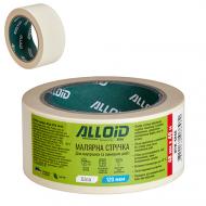 Стрічка самоклейка малярна Alloid 48 мм 0,12 мм 40 м білий