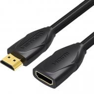 Кабель Vention HDMI M-F (удлинитель) V2.0 4K 60Hz PVC 1 м черный (VAA-B06-B100)