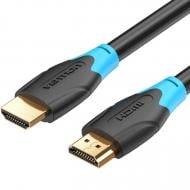 Кабель Vention HDMI M - M 4K 60 Гц PVC 0,75 м чорний із синім (AACBE)