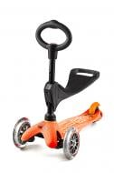 Самокат Micro MiniDeluxe с О-ручкой и сиденьем оранжевый MMD016