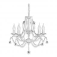 Люстра подвесная Hopfen Wien 5x60 Вт E14 бело-серебряный