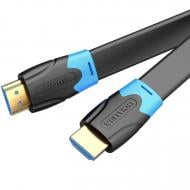 Кабель Vention HDMI M - M V2.0 4K 60 Гц PVC Flat Design 10 м чорний (AAKBL)