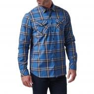 Сорочка 5.11 Tactical Gunner Plaid Long Sleeve Shirt р.M cobalt blue plaid