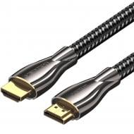 Кабель Vention HDMI M - M 4K 60 Гц обплетення Zinc Alloy Type 8 м чорний (ALMBK)