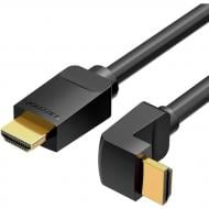 Кабель Vention HDMI M - M V2.0 4K 60 Гц кут 90° PVC 3 м чорний (AARBI)