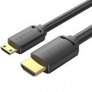 Кабель Vention HDMI M - Mini M V2.0 4K 60 Гц 18Gbps HDR Dolby 2 м чорний (AGHBH)