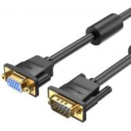 Кабель Vention VGA 15M-15M F 5 м чорний (DAGBJ)