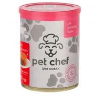 Консерва для всех пород Pet Chef паштет мясное асорти, ж/б 800 г