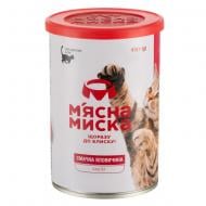 Консерва для котів М'ясна миска паштет м'ясний з яловичиною 415 г