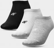 Носки 4F 4FJSS22USOCM028-93S р.36-38 черный/белый/серый 3 шт.