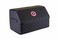 Сумка автомобільна ECO M 30x30x50 см Captain America logo EVAtech чорний