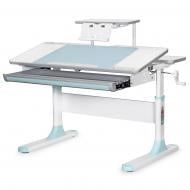 Детский стол Mealux Edmonton Multicolor BL с полкой S50 (BD-610 W/MC + BL + S50 WG)