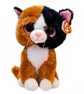 Мягкая игрушка TY Beanie Boos 37064 Котенок Tauri 25 см коричневый с черным