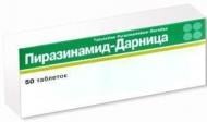 Піразинамід -ДАРНИЦЯ №50 (10Х5) таблетки 500 мг
