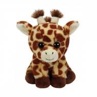 Мягкая игрушка TY Beanie Babies 41199 Жираф Peaches 15 см бежевый с коричневым