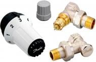 Термостатичний комплект Danfoss RAS-C + RA-FN + RLV-S 1/2", кутовий