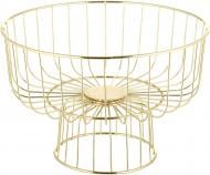 Кошик для фруктів Flamberg Premium Aurum 28x14,5x9,3 см золотий