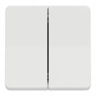 Выключатель проходной двухклавишный Schneider Electric Mureva Styl без подсветки белый MUR39022