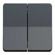 Выключатель проходной двухклавишный Schneider Electric Mureva Styl без подсветки черный MUR35019 Выключатель проходной двухклавишный Schneider Electric Mureva Styl без подсветки черный MUR35019