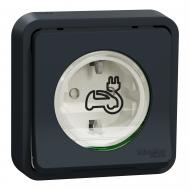 Розетка для электромобиля с заземлением Schneider Electric Mureva Styl 16A IP55 черный MUR36013 Розетка для электромобиля с заземлением Schneider Electric Mureva Styl 16A IP55 черный MUR36013