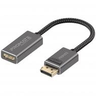 Адаптер Promate MediaLink-DP DisplayPort to HDMI 0,2 м чорний (medialink-dp.black)